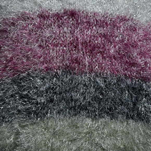 Christmas Wild Fable Shimmering Silver Fuzzy Sweater cozy size M. 🎄🎅🏻 (c) - Picture 6 of 10